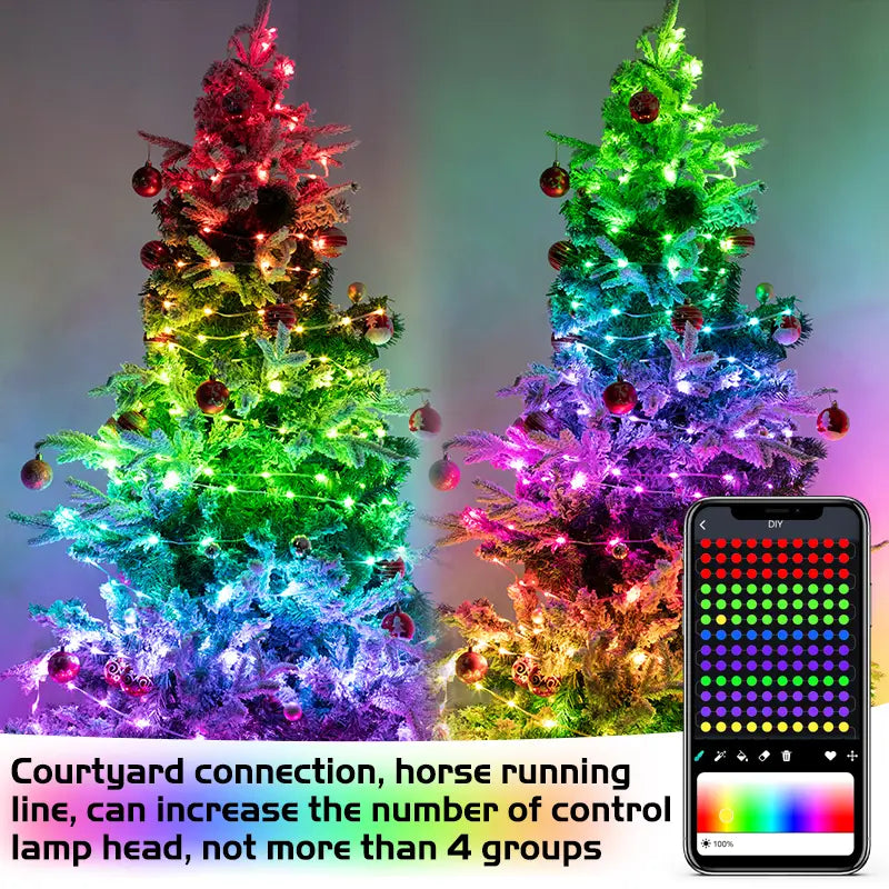 RGB IC LED Fairy String Lights with Smart APP Control