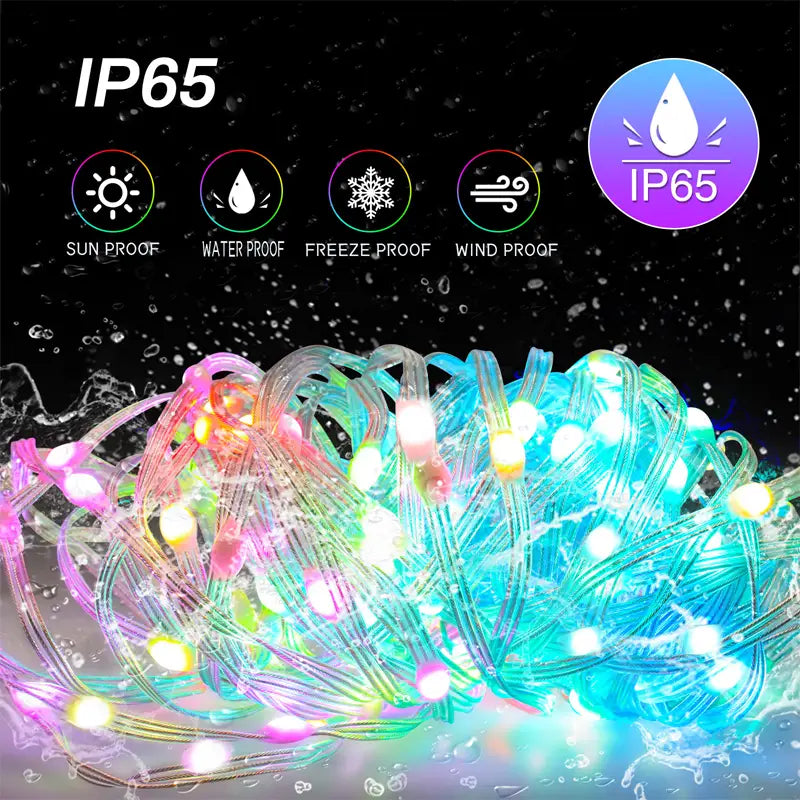 RGB IC LED Fairy String Lights with Smart APP Control