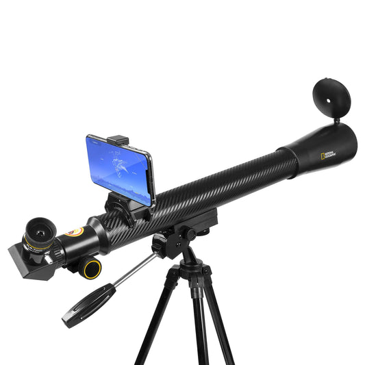 National Geographic 50mm Astronomical Refractor Telescope with Fully Coated Optics Adjustable Tripod and Astronomy App for Young Astronomers and Adult Sky Watchers