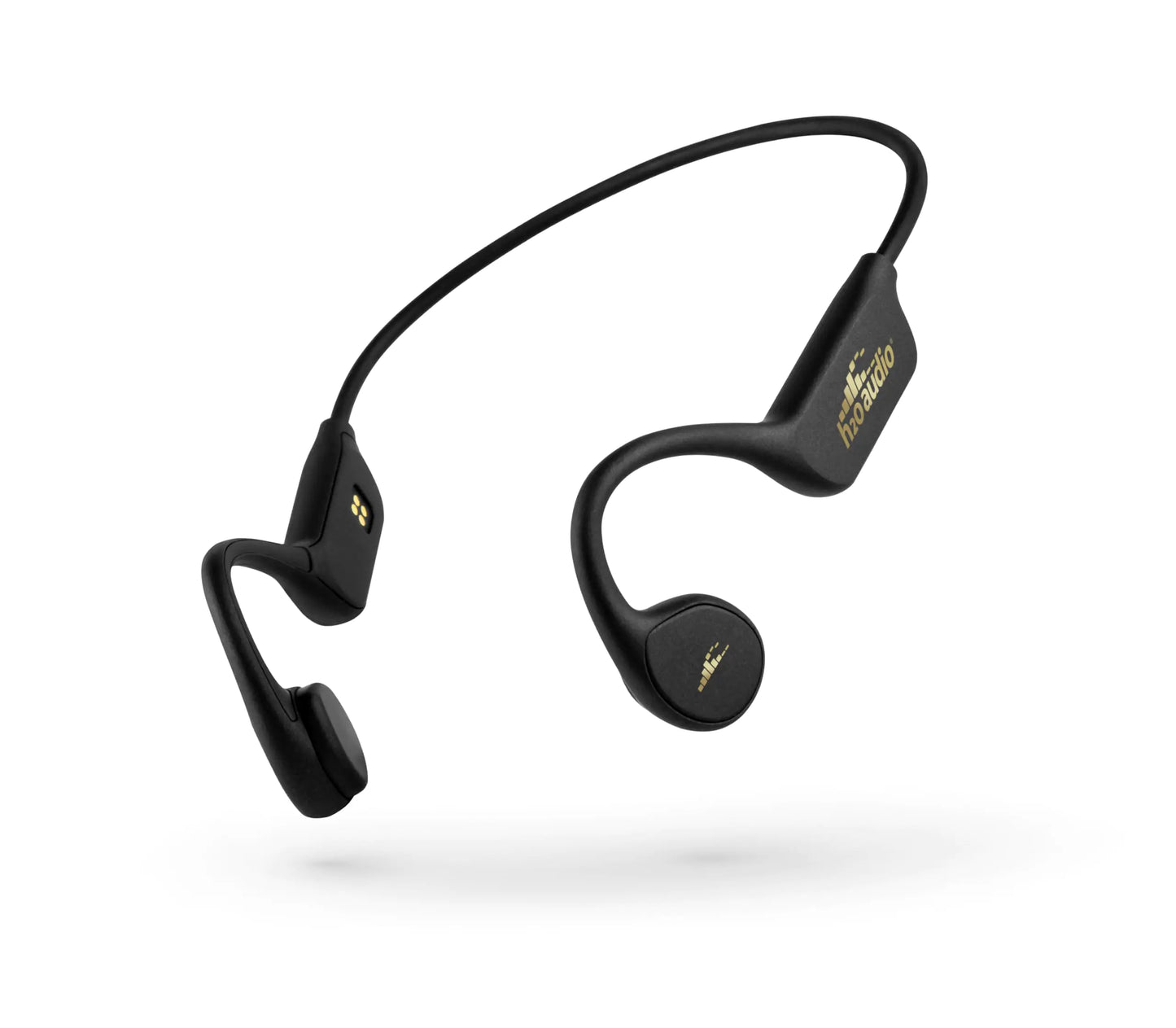 H2O Audio TRI PRO Multi-Sport Waterproof Bone Conduction Open Ear Headphones - Bluetooth for Running/Cycling MP3 for Swimming- Playlist+ App - Black