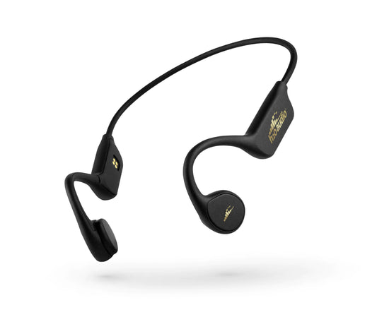H2O Audio TRI PRO Multi-Sport Waterproof Bone Conduction Open Ear Headphones - Bluetooth for Running/Cycling MP3 for Swimming- Playlist+ App - Black