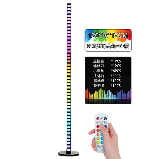 New 3D Floor Sound Pickup Ambient Light with App Remote