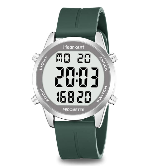 Pedometer Watch for Walking for Senior No App Required with Steps Calories Counter and LCD Large Numbers